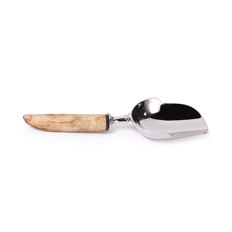 Natural Wood Handle Ice Scoop - Barware by Carlyle Avenue