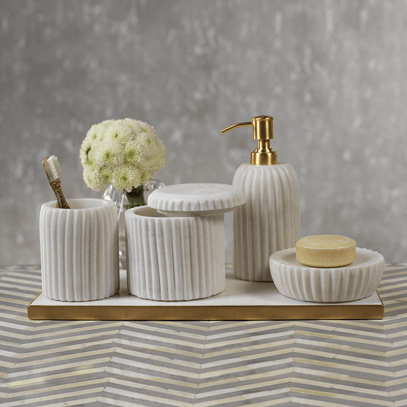 Marmo Marble Vanity Set - Decorative Accessories by Carlyle Avenue