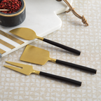 Matte Black & Gold Maxfield Cheese Boxed Set