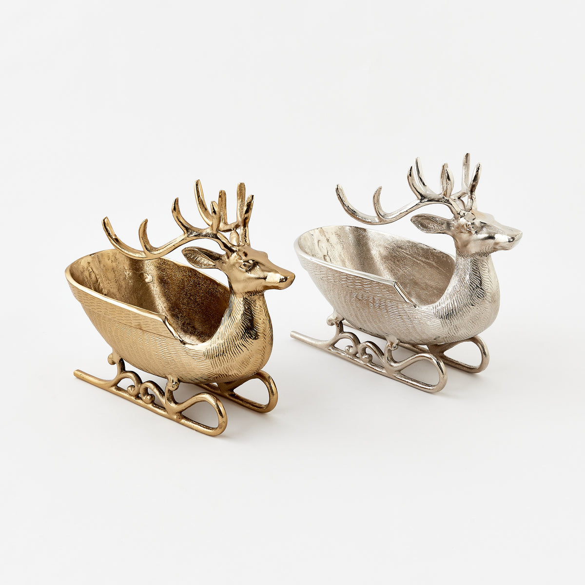 Reindeer Sleigh, Set of 2 Assorted