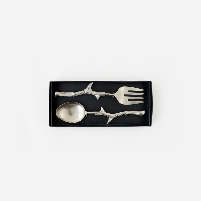 Antler Salad Servers in Gift Box