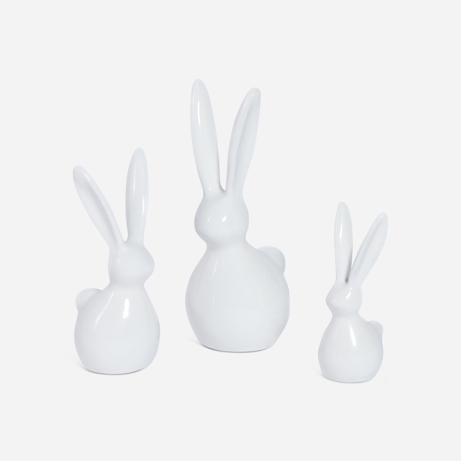 White Metal Bunny - Tiny Set of 3 Assorted - CARLYLE AVENUE