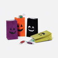 Halloween Flocked Treat Bags - Set of 4 Assorted