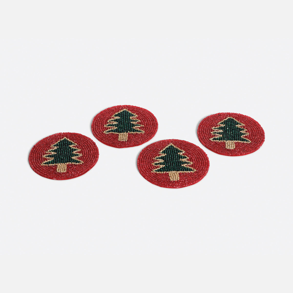 Beaded Tree Coaster