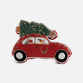 Car with Christmas Tree Pillow