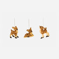 Brown Deer Family Ornament, Set of 3 Assorted