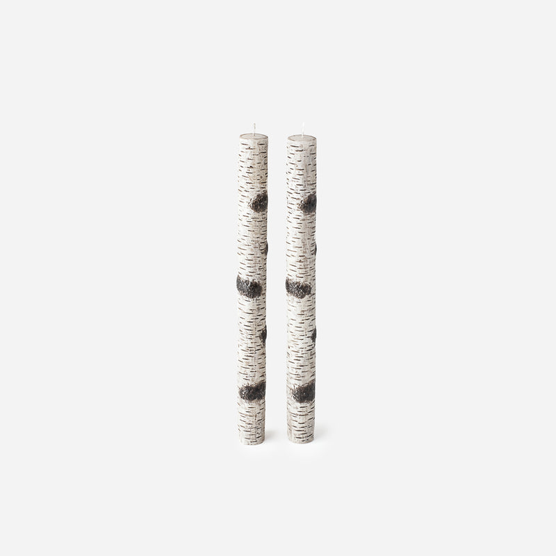 Birch Taper Candle in Gift Box, Set of 2