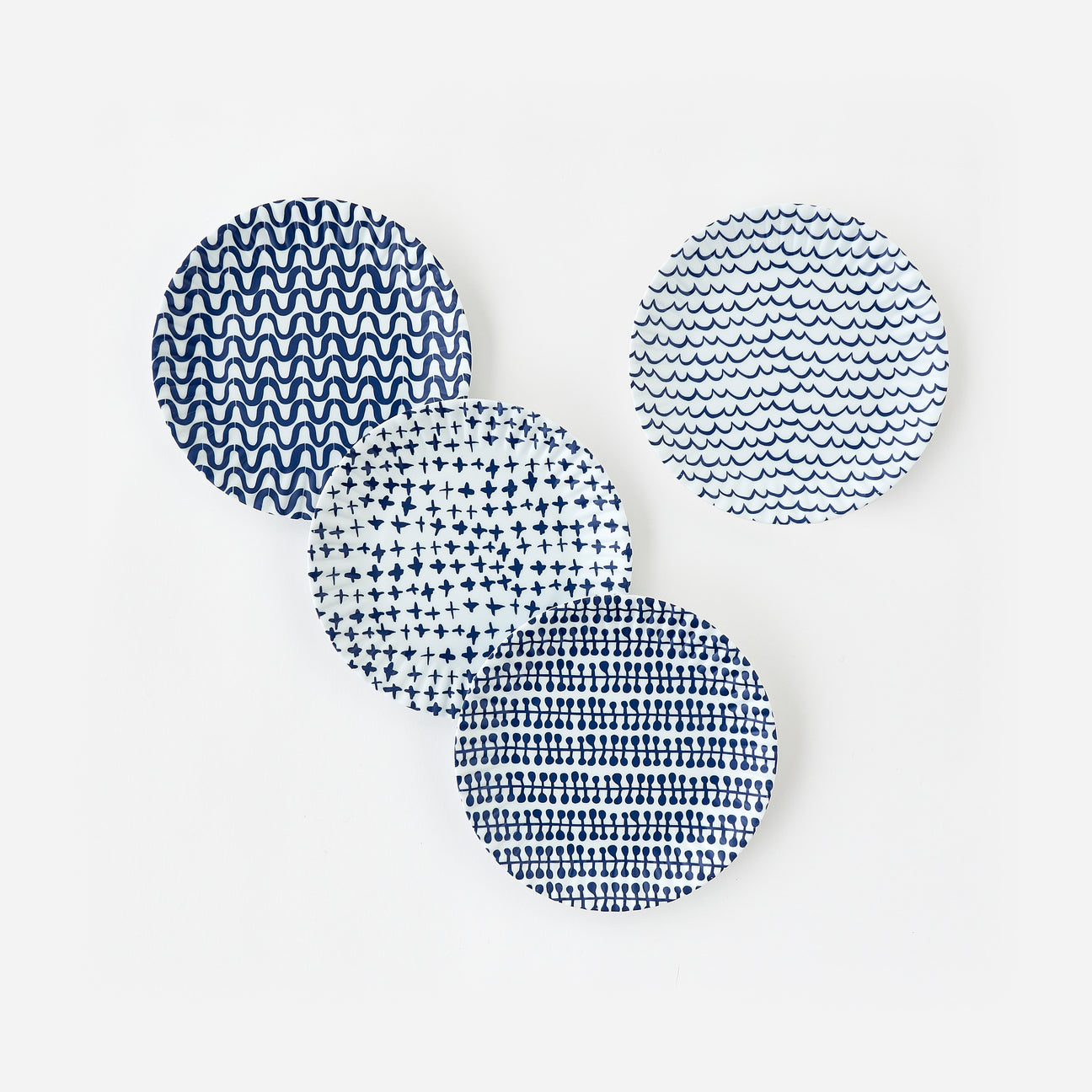 Geometric "Paper" Plate - Set of 4
