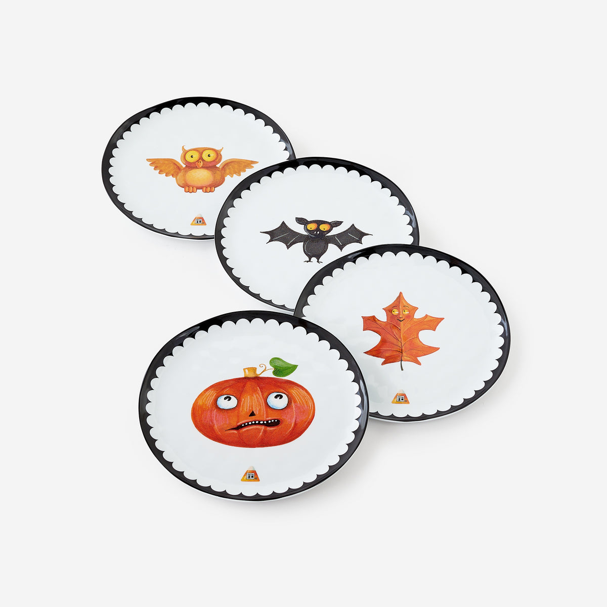 Mary Engelbreit "Handmade" Halloween Plate, Set of 4 Assorted