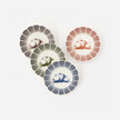 Pumpkin Scalloped Plates, Set of 4