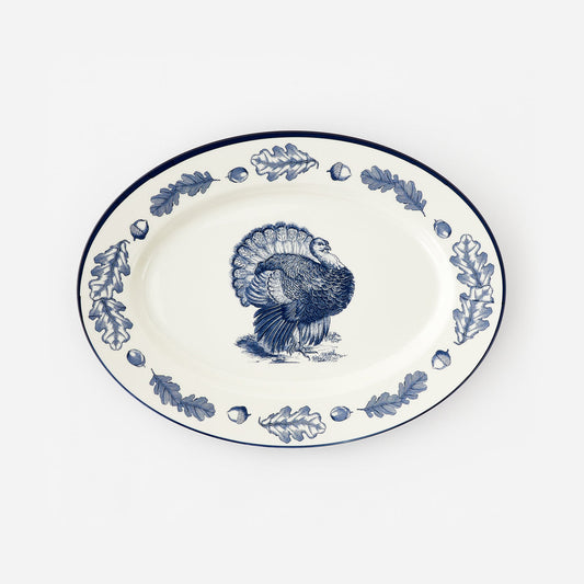 Turkey "Enamel" Oval Platter
