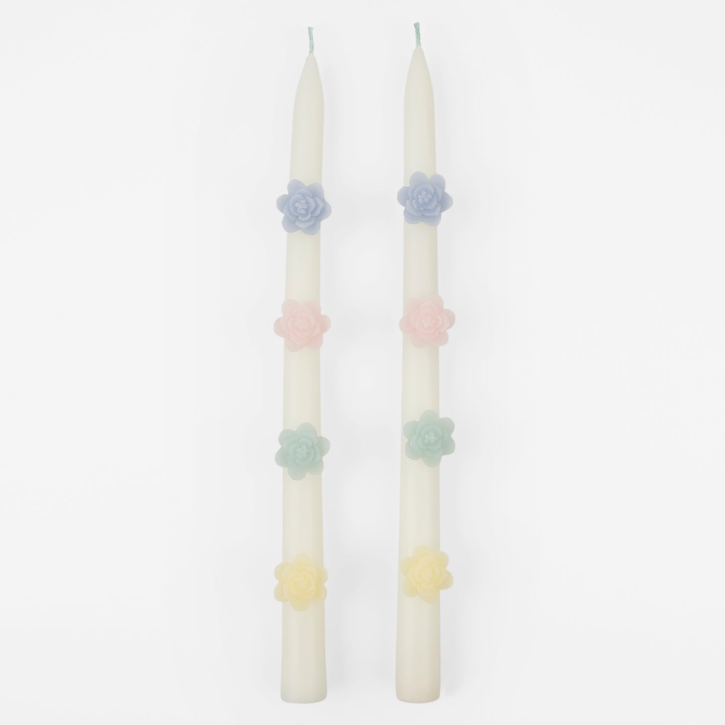 Pastel Flower Taper Candles