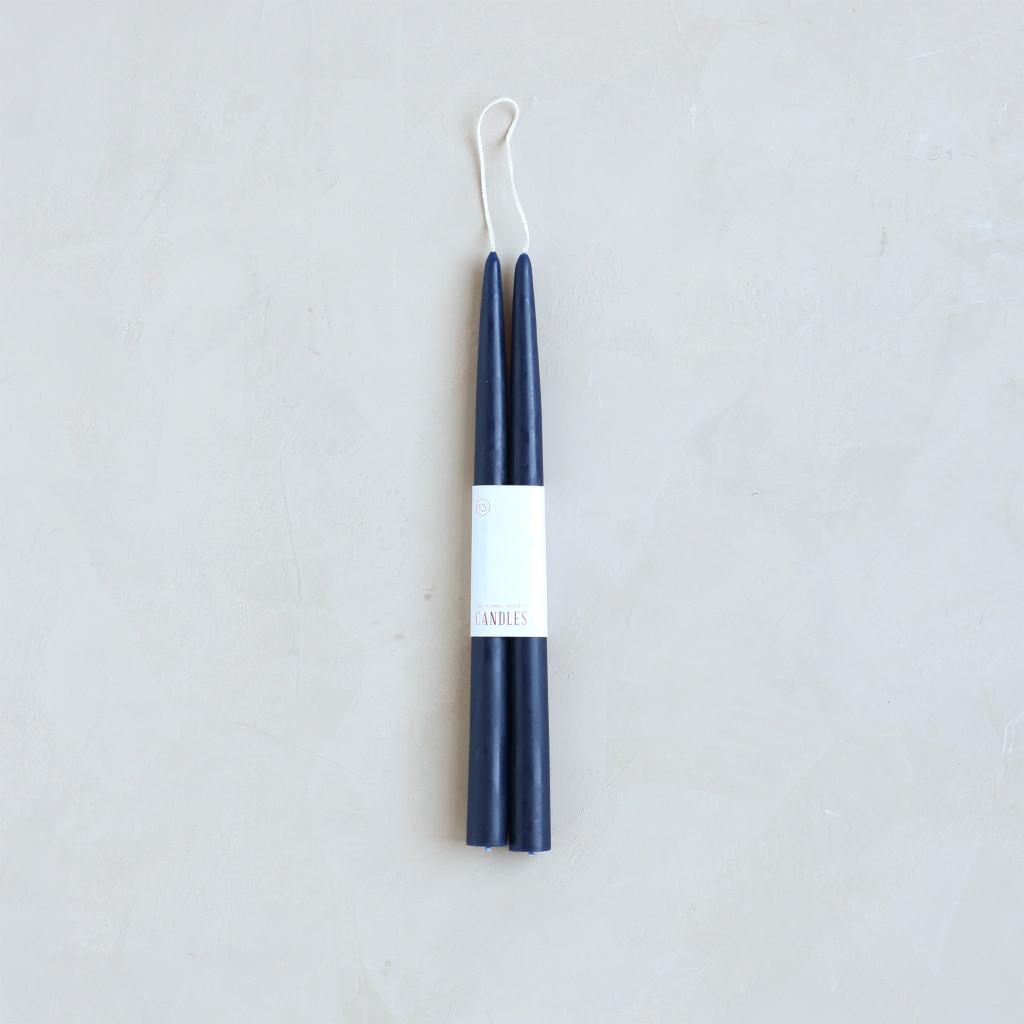 Pair of Taper Candles - Midnight - Candles by Carlyle Avenue