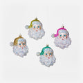 Cheerful Santa Ornament, Set of 4 Assorted