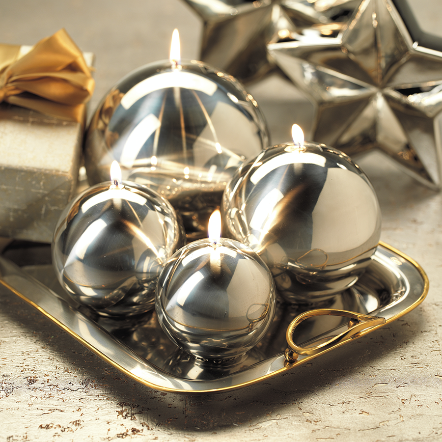Titanium Ball Candle - Gold - Candles by Carlyle Avenue