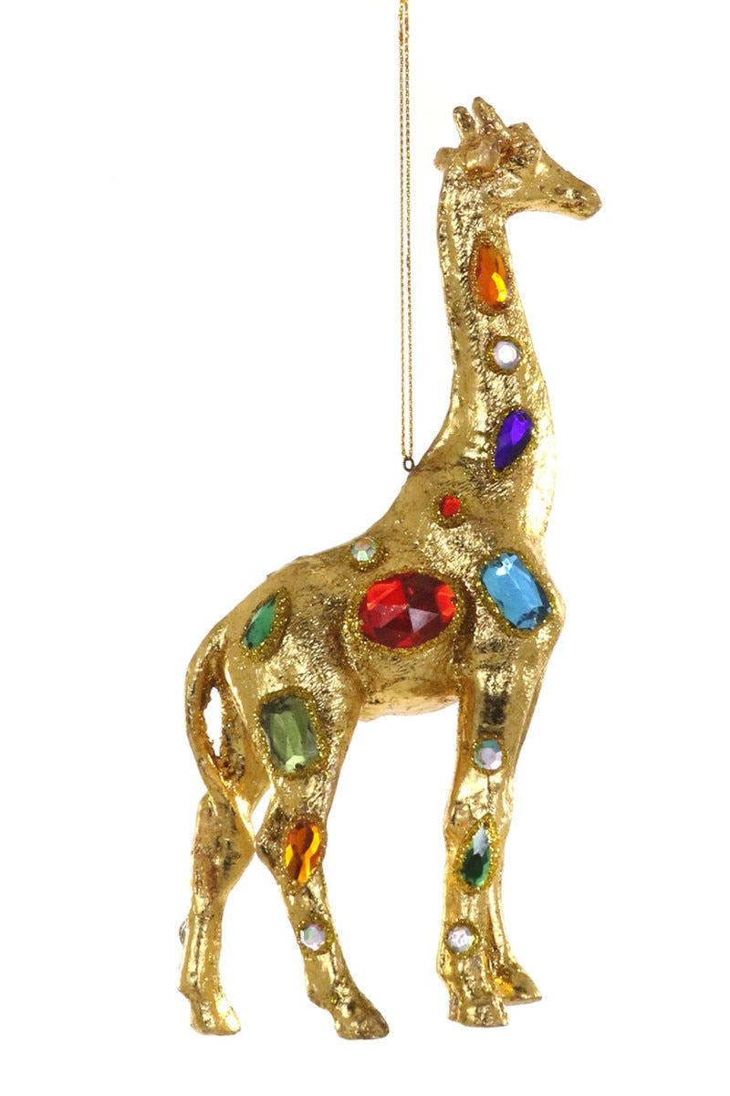 Jeweled Giraffe Ornament