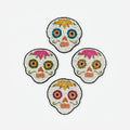 Sugar Skull Coasters, Set of 4 Assorted
