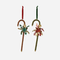 Candy Cane Ornament, Set of 4, 2 Assorted