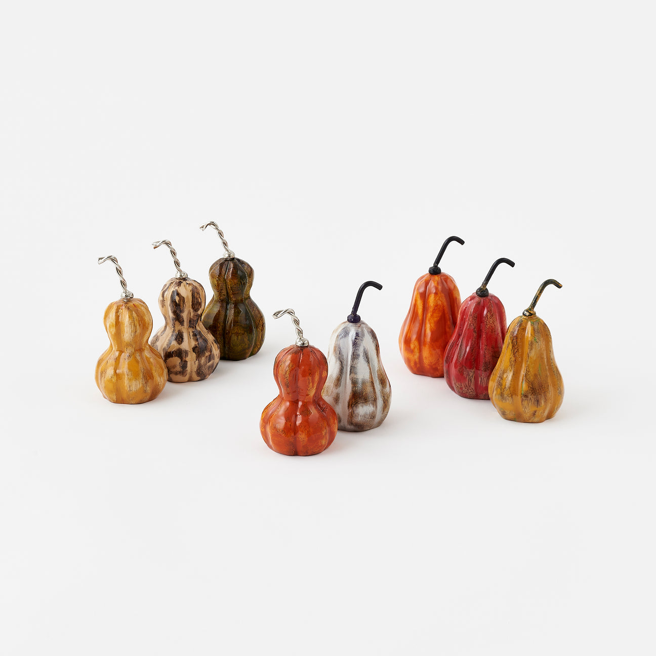 Wood Gourds, Set of 8 Assorted