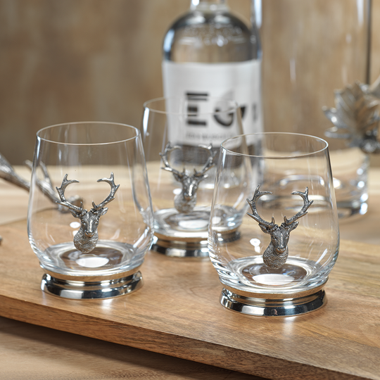 St. Anton Pewter Tumblers, Set of 4 - Drinkware by Carlyle Avenue