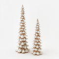 Snowy Brown Tree, Set of 2, Large