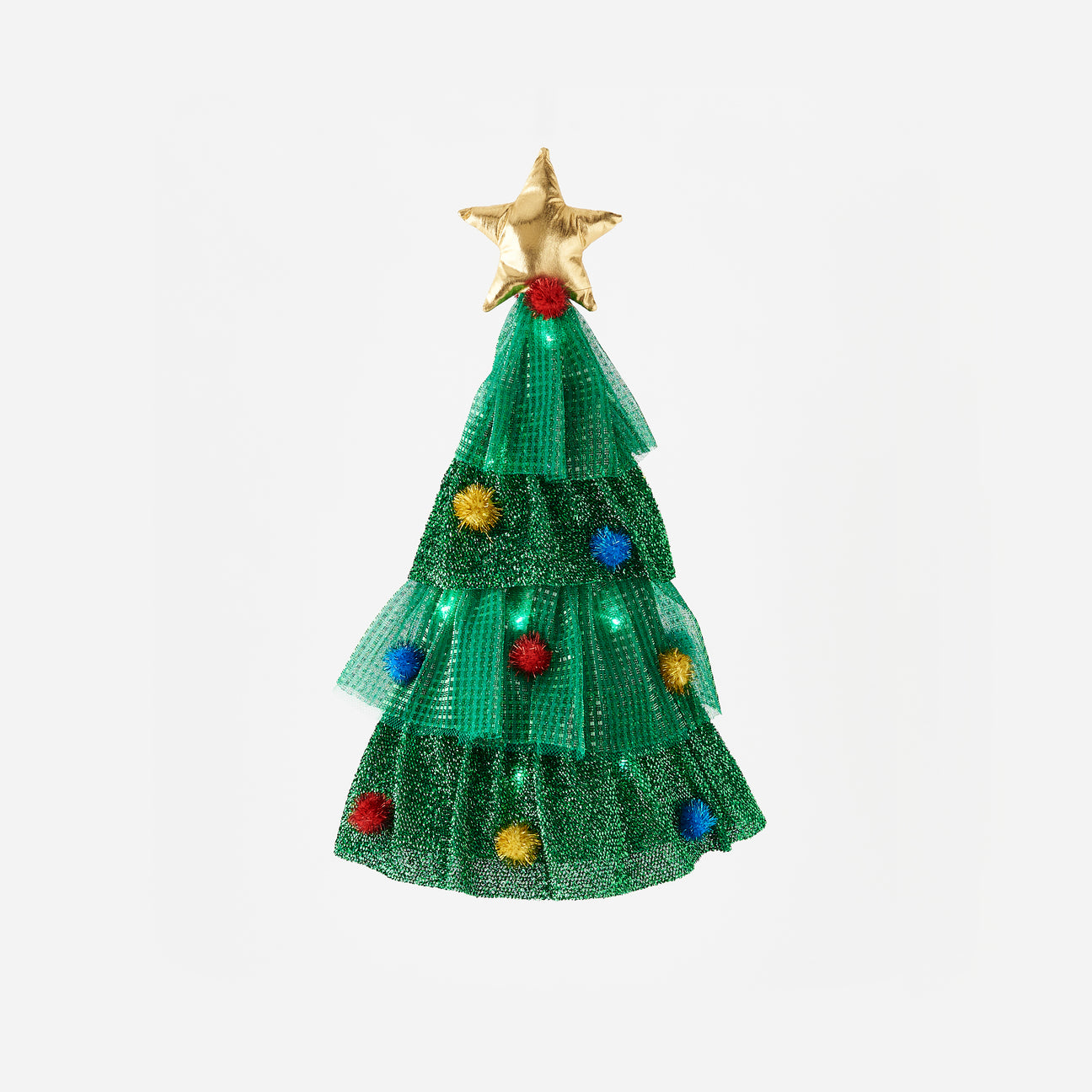 Lighted Christmas Tree Hat