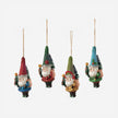 Gnome Ornament - Set of 4 Assorted