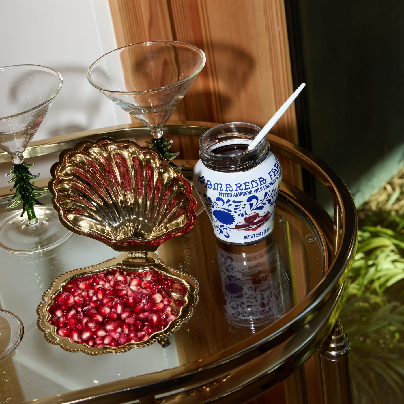 Cap Ferrat Fan Shell Lidded Bowl with Spoon - Serveware by Carlyle Avenue