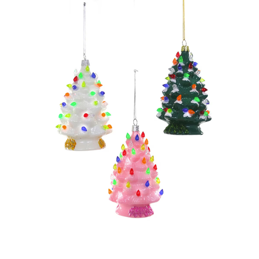 Set of 3 Assorted Vintage Christmas Tree Ornaments