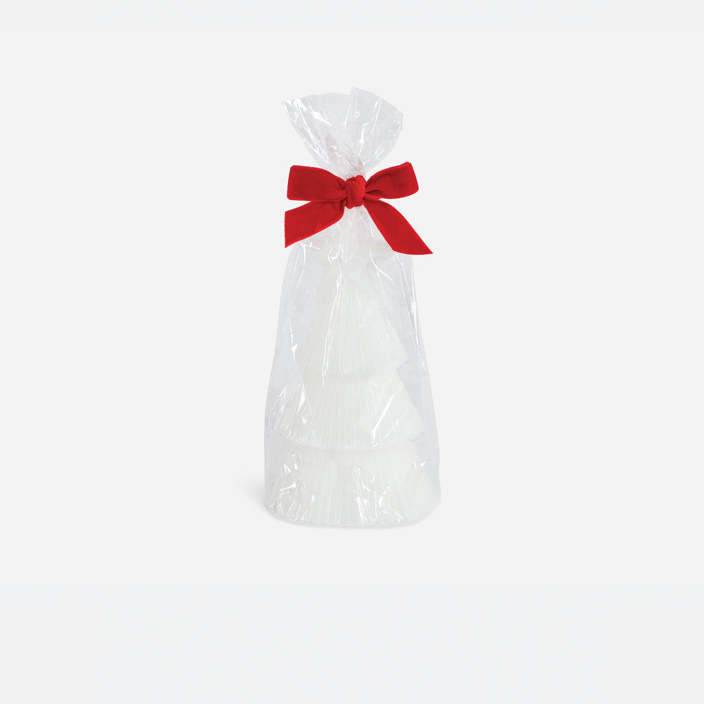Star Tree Candle - White