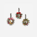 Tinsel Wreath Ornament, Set of 3 Assorted