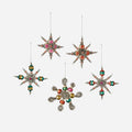 Tinsel Starburst Ornament, Set of 5 Assorted