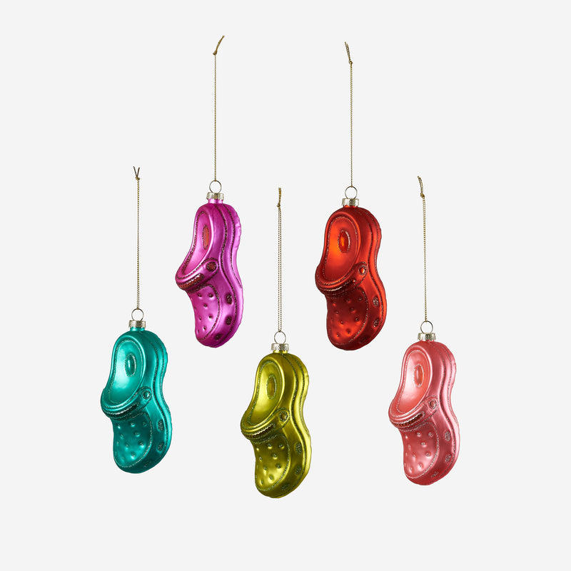 Clog Ornament, Set of 5 Assorted