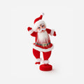 Flocked Dancing Santa