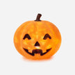 Flocked Jack-O-Lantern with Revolving Lights