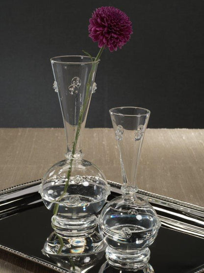 Vendome Glass Vase - Clear - Vases by Carlyle Avenue