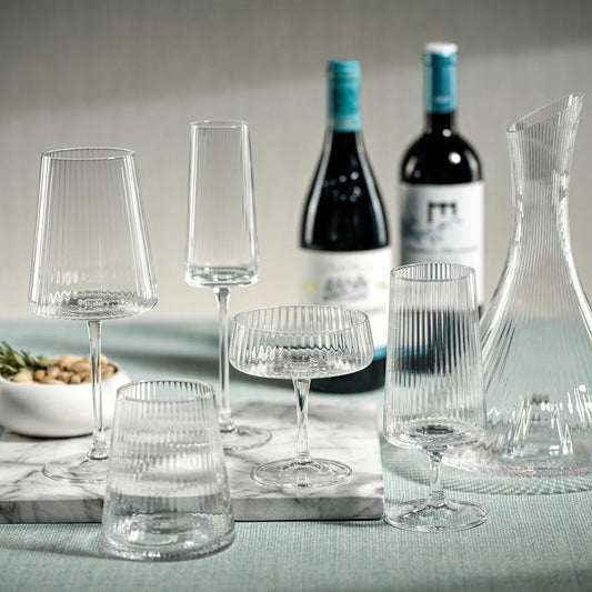 Bandol Fluted Champagne Glass - Set of 4 - Drinkware by Carlyle Avenue