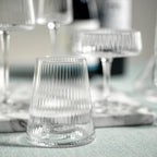 Fluted Textured All-Purpose Glass - Set of 4 - Drinkware by Carlyle Avenue