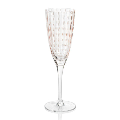 Portofino White Dot Glassware - Pink - Drinkware by Carlyle Avenue