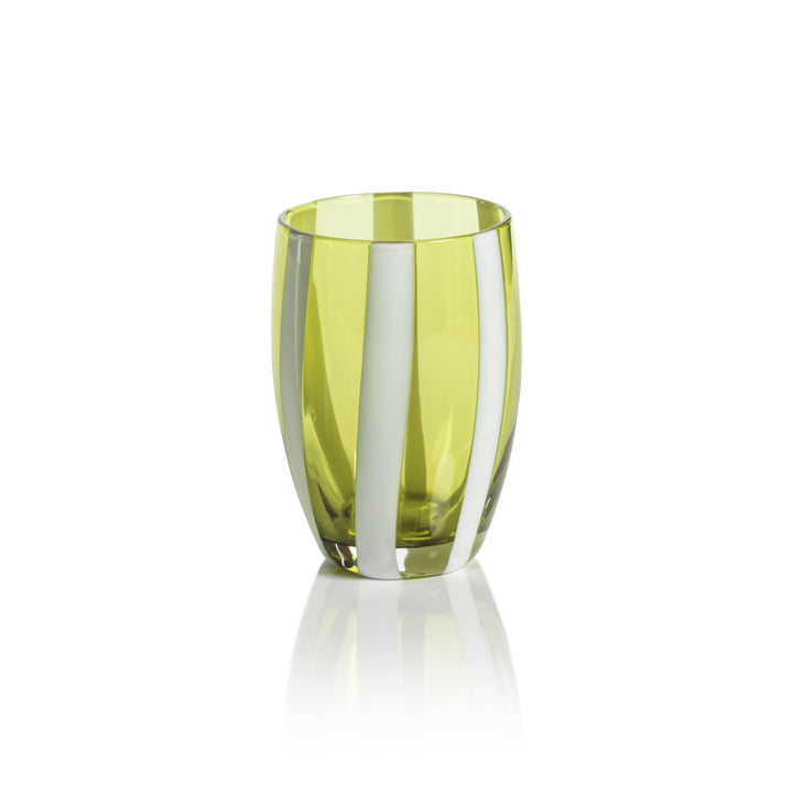 Portofino Striped Stemless Glass - Set of 4