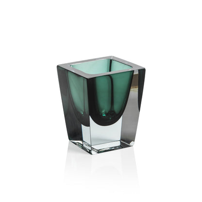 Corinthia Polished Glass Vase - Emerald Green - Vases by Carlyle Avenue