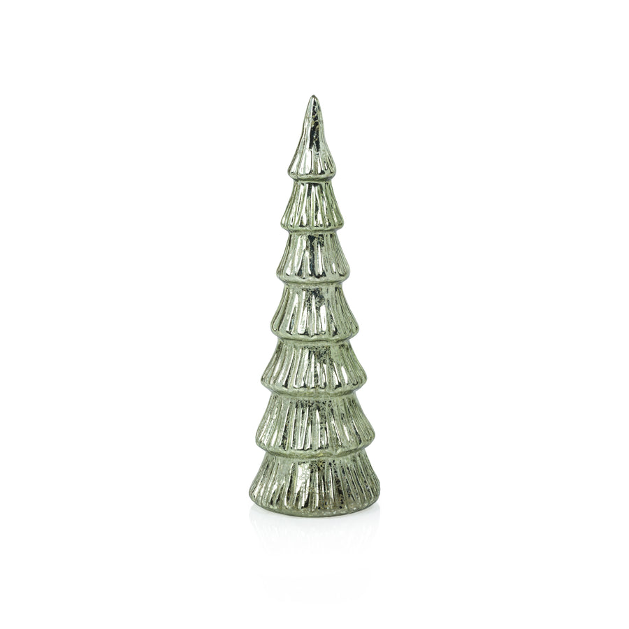 LED Glass Tree - Light Green