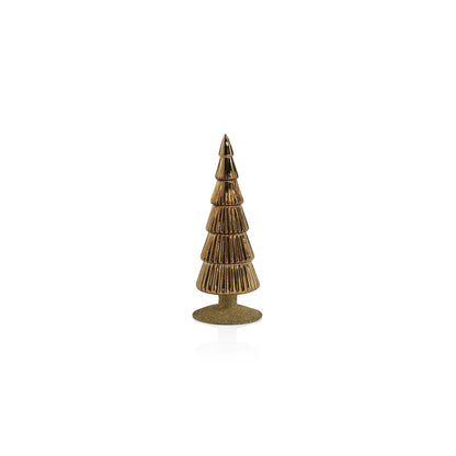 Alpine Glass Tree on Gold Glitter Base - Gold - Christmas Trees by Carlyle Avenue