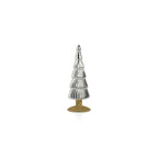 Alpine Glass Tree on Gold Glitter Base - Silver - Christmas Trees by Carlyle Avenue