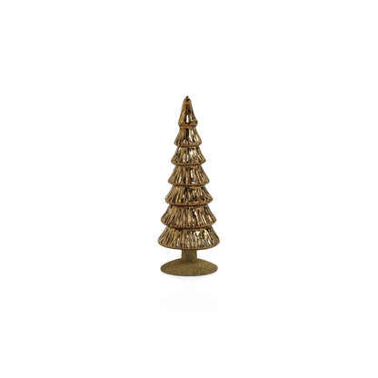 Miramonti Glass Tree on Gold Glitter Base - Gold - Christmas Trees by Carlyle Avenue