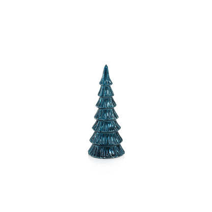 Verbier LED Glass Tree - Blue and Silver - Christmas Trees by Carlyle Avenue