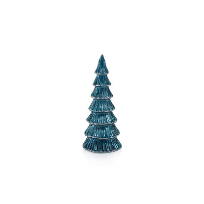Verbier LED Glass Tree - Blue and Silver - Christmas Trees by Carlyle Avenue