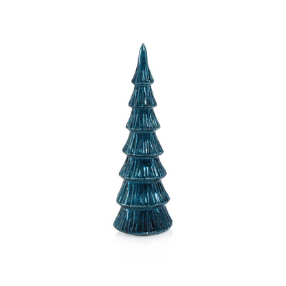 Verbier LED Glass Tree - Blue and Silver - Christmas Trees by Carlyle Avenue