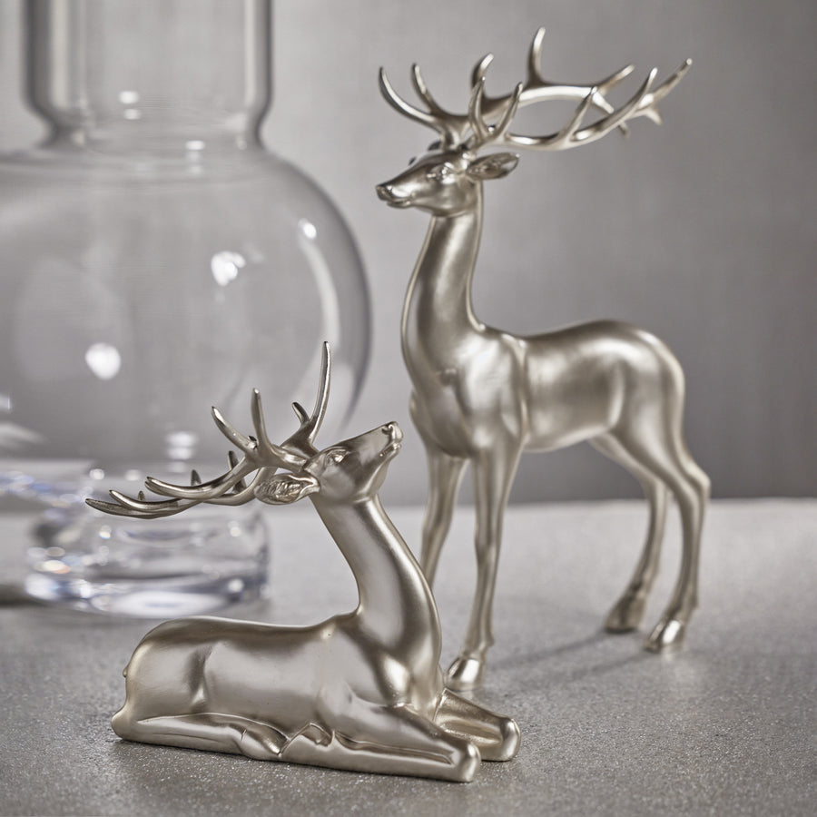Large Deer Decor - Silver