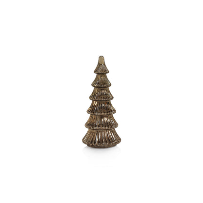 Davos LED Antique Tree - Gold - Christmas Decor by Carlyle Avenue